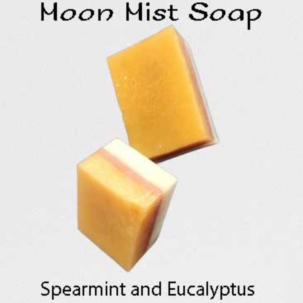 Spearmint and Eucalyptus - Handmade Homemade Bath and Body Bar Soap - 6 ounces